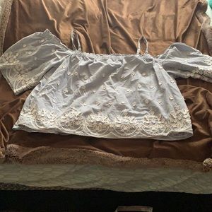Off the shoulder shirt